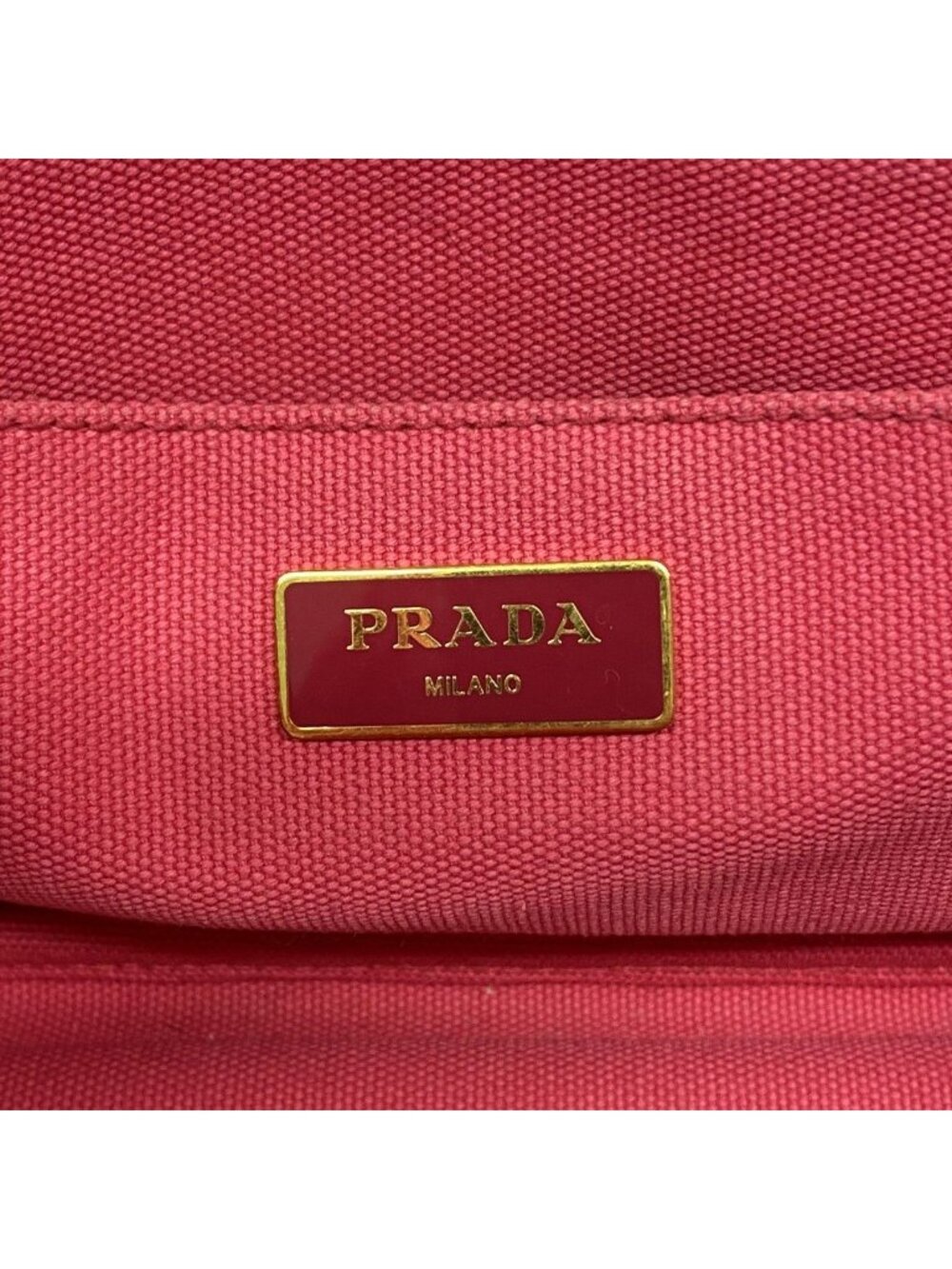 Prada Tote Canapa Canvas Pink Gold - Picture 5 of 10